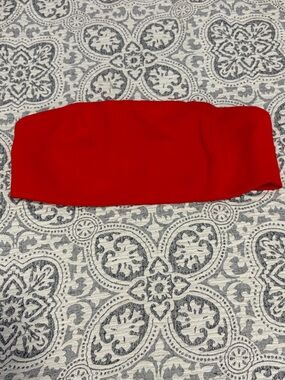 superdown Red Bandeau Tube Top